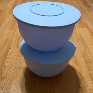 Tupperware Wonderlier Bowls Light Blue